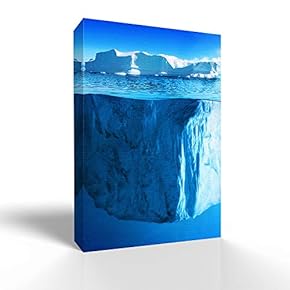 Canvas Wall Art The Tip of an Iceberg Pictures Home Wall Decorations for Bedroom Living Room Paintings Canvas Prints Framed - 12x18 inches