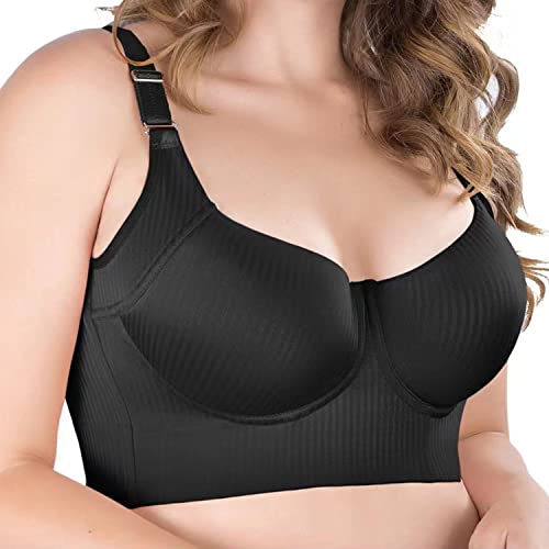 BEEETY Women Fashion Deep Cup Bra Hides Back Fat Full Back Coverage Bra