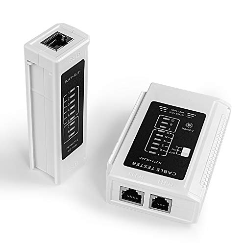 Network Cable Tester RJ45 RJ11 RJ12 UTP LAN Cable Tester Wire Networking Tool(Battery Not Included)