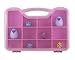 Penguin Supply Cases Toys and Crafts Storage Organizer Case Box - Fits Up to 75 Mini Figures Threads in All Styles Shopkins, Twisty Petz, Num Noms, Pikmi Pops, CollEGGtibles and Others (Pink)