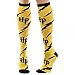 Yellow Harry Potter Logo Knee High Socks, Sock Size: 9-11, Shoe Size: 5-10