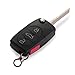 Folding Remote Key Case Shell Entry Fob Blade for Audi A4 A6 A8 TT Size: Audi B