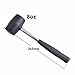 Gunpla Rubber Mallet - 8 oz Anti-Slip Wooden Handle Soft Double Face White Rubber Head Mallet for DIY, Tile Setting, Laminate Flooring Installs & More