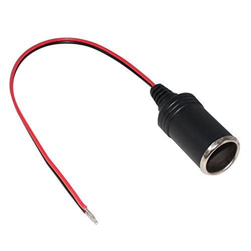 [2 PACK] KUNCAN 12V 1FT Car Cigarette Lighter Female Socket Extension Cable, Cigar Cable with Female Socket Connector for GPS/Dashcam Car Charger - Thumbnail 3