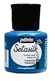 Pebeo Setasilk Silk Painting 45-Milliliter Bottle, Turquoise