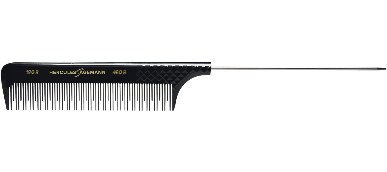 Hercules Sägemann 190R 490R Professional Needle Backing Comb Natural Rubber Needle Topping Comb with Alternating Teeth 2/1-9 Inch - Grip-Back 190 R 490 R