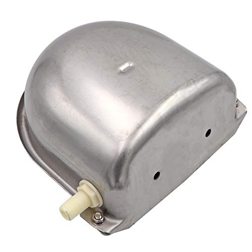 MUALROUS Stainless Steel Cattle Drinker Bowl 2pcs Automatic with Float Valve for Dogs, Horses, Cattle, Goats, Sheep