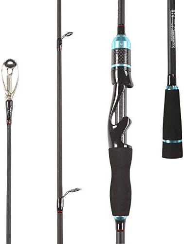 LurEra Bass Fishing Spinning Rod 2 Piece Medium Light Power