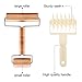 Mudder 2 Pcs Pizza Dough Roller Docker Set, Plastic Dough Docker Pastry Roller with Spikes Non-stick Wooden Rolling Pin for Cookie, Pie, Pastry, Bread, Crust