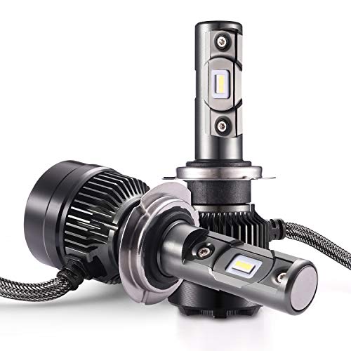 AUTLEAD LED Headlight Bulbs - H7, High/Low Beams, Fog Light, CSP Chips, 7200LM, 6500K Cool White, All-in-one Waterproof Conversion Kit, DOT Approved