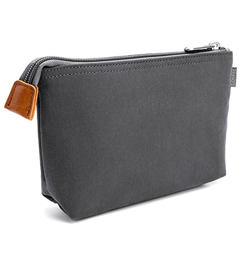 Tomtoc Portable Storage Pouch Bag Case Accessories Organizer for MacBook Laptop Mouse, Power Adapter, Cables, Cellphone, SSD, HDD Enclosure, Power Bank - Dark Gray