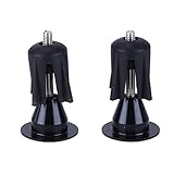 CYSKY Bar End Plugs Handlebar End Caps Handlebar Plugs Perfect for Most Bicycle Road Bike Mountain Bike BMX MTB Fixie (Aluminum, 2 Count) (Black)