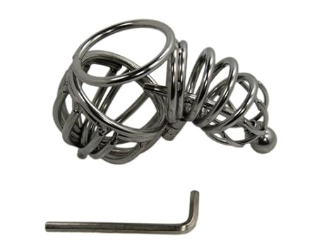 Peniskäfig mit Penis-Plug Dilator und Hodenkorb (kurz)