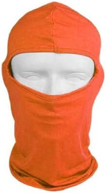 QueenTek Motorcycle Cycling lycra Balaclava Full Face Mask For Sun UV Protection - Orange