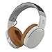 Skullcandy Crusher Bluetooth Wireless Over-Ear Headphone with Microphone, Noise Isolating Memory Foam Gray/Tan (Renewed)