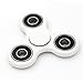 Mizzuco Tri-Spinner Fidget Stress Reducer Ultra Fast Bearings Finger Toy,White/Black