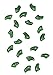 Purrdy Paws 40 Pack Soft Nail Caps for Cat Claws Green Glitter Kitten