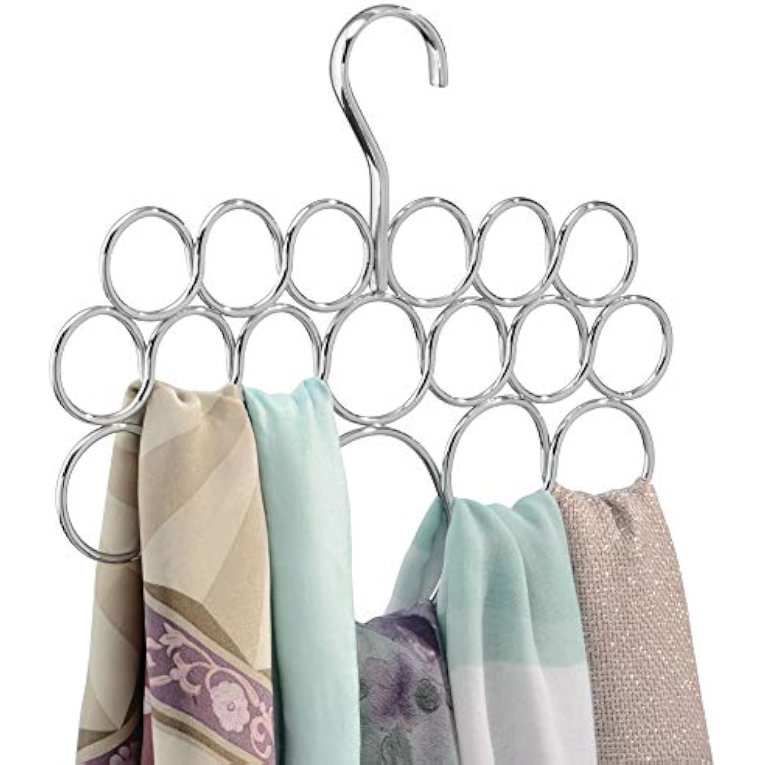 Rotating IDesign Axis Metal Loop Scarf Hanger Closet