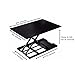 Compact Standing Desk Converter, 28in x 20in, Height Adjustable Desk Riser for Dual Monitor or Laptop, Convert any desk to a Stand up Desk, Sit or Stand while working, No assembly required (Black)