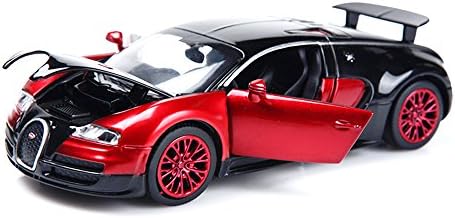 Toy car model Alloy pull back car Wei Hang Bujiadiwei Metal door open light music,Red