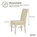 Deconovo Modern Elastic Spandex Parson Chair Slipcovers Easy to Clean Stretch Chair Covers for Dining Room Set of 2 Beige