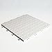 BlockTile B0US4130 Garage Flooring Interlocking Tiles Coin Top Pack, White, 30-Pack