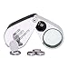 Beileshi Jewelers Loupe 30x,with 2 LED Light,Loupe Magnifier Metal Construction and Optical Glass with a Carrying Case