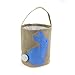 WENDSIM Easter Personalized Bunny Basket -7 Adorable Patterns- Cute Easter Eggs Basket with Foldable Ears-Environmental and Durable Easter Basket -for Kids Carrying Eggs,Gifts,Toys (Blue) …