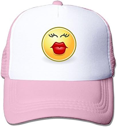 SHY Smile Kiss Emoji Mesh Women Tactical Trucker Baseball Hats