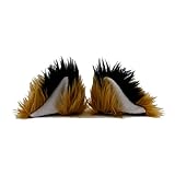 Pawstar Clip In Furry Fox Yip Ears Hair Clips On - Butterscotch