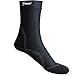 Seavenger High Cut Beach Socks with Grip Sole for Sand, Volleyball, Snorkeling, Diving, Wading (Black, Large)