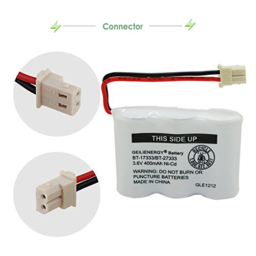 BT-17333 BT-27333 Handset Telephone Rechargeable Battery QBLPOWER 2/3AA 3.6V NI-CD Cordless Phone Battery for Vtech BT17333 BT27333 BT-17233 BT17233 BT-163345 CS5121 Single - Thumbnail 3