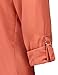 REGNA X Love Coated Womens Cuffed Sleeve Chiffon Blouse Top(S, M)