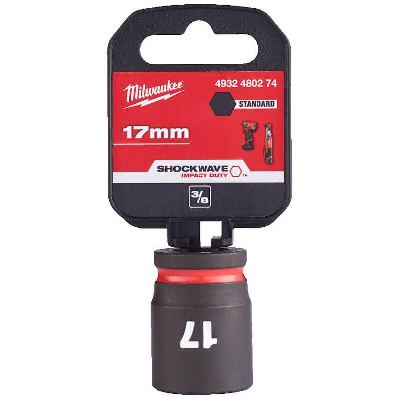 Milwaukee 17mm ShockWave Impact Duty 3/8" Drive Impact Socket