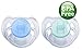 Philips Avent Translucent Toddler Pacifiers 6-18 Months - 2 Pack, Aqua/Blue