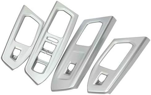 TOFITT ABS Matte Car Interior Door Armrest Door Window Button Switch Panel Cover Trim for Volkswagen Atlas Teramont 2017 2018 Left Hand Driver 4pcs