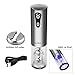 Electric Wine Bottle Opener with Foil Cutter, CUSIBOX Stainless Steel Electric Wine Bottle Opener with USB Charging Cable