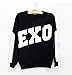 KPOP EXO EXO K M LUHAN TAO SEHUN CHANYEOL KRIS Gayo Daejun Daejeon Sweater SBS Black Gym Suit