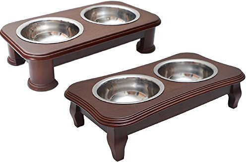 Premium-Elevated-Pet-Feeder-By-Pawridge-Luxury-Solid-Wood-Stand-2-Food-Grade-Stainless-Steel-Bowls-Improves-Your-Pets-Digestion-Suitable-For-Small-Medium-Dogs-Cats