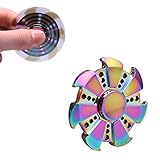 RELEASE SPINNER Rainbow Slidable Ball Fidget Hand Spinner EDC Focus Toy Relieve Stress and Anxiety