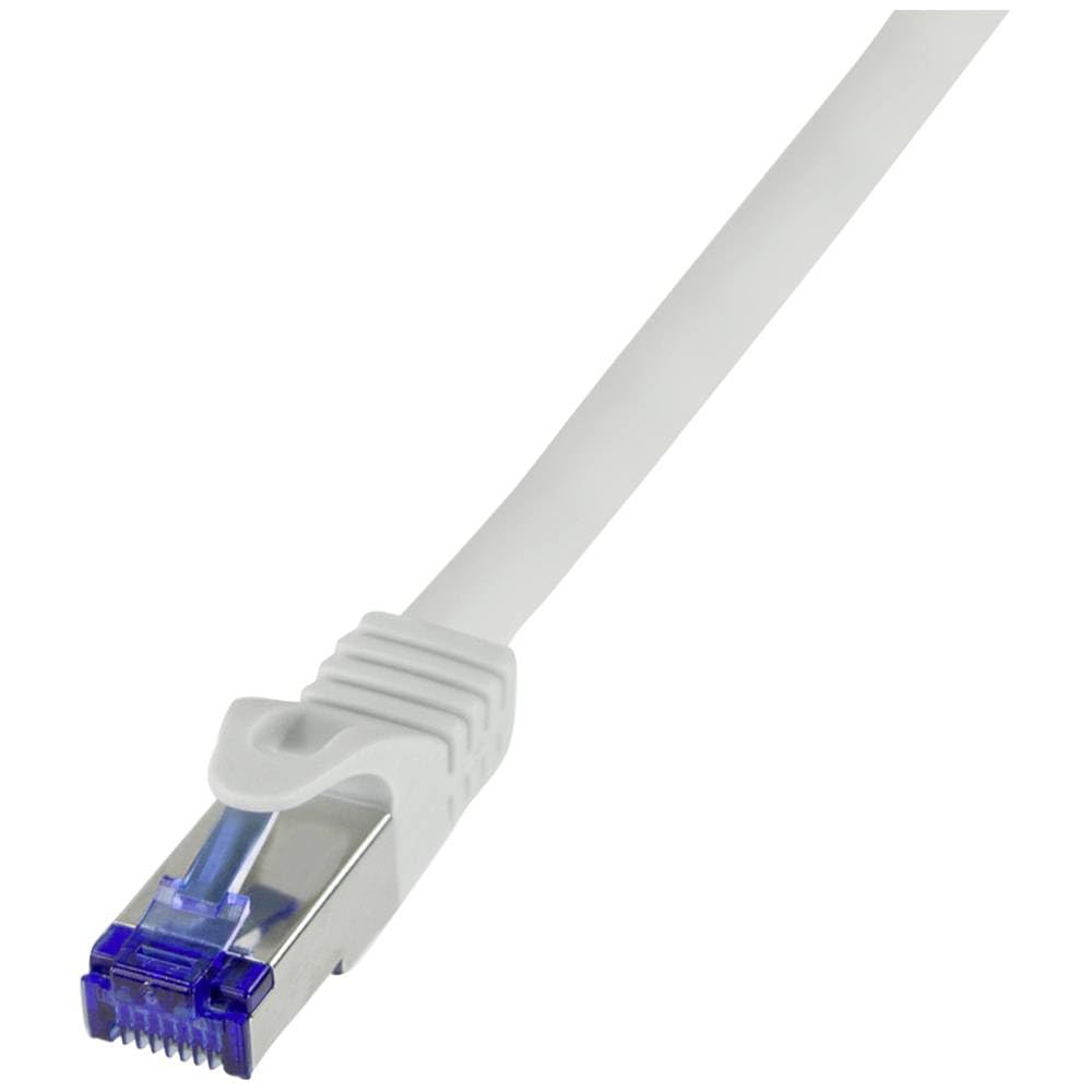 LogiLink C6A042S RJ45 Cat 6a S/FTP Ethernet Cable, Patch Cable, 1.5 m Grey Pack of 1
