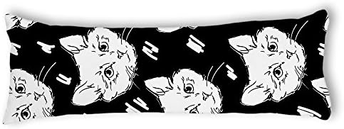 Veronicaca Lovely Cats Custom Cotton Body Pillow Covers For Cat Lovers Body Pillow Cases 20"x54"
