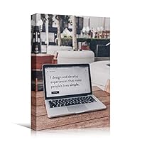 Canvas Wall Art Digital Quotes Inspirational Words Art Print Motivational Quote - 12x18 inches