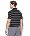 Under Armour Men's Groove Stripe Polo, Black (001)/Graphite, Large