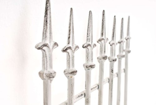CLP Metall-Rankgitter Elisa I Größe: 100 x 50 cm, Stabstärke 0,7 cm I Rankhilfe für Kletterpflanzen I erhältlich, Farbe:antik weiß – Bild 6