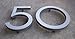Modern House Number - Brushed Aluminum - Modern Font 6