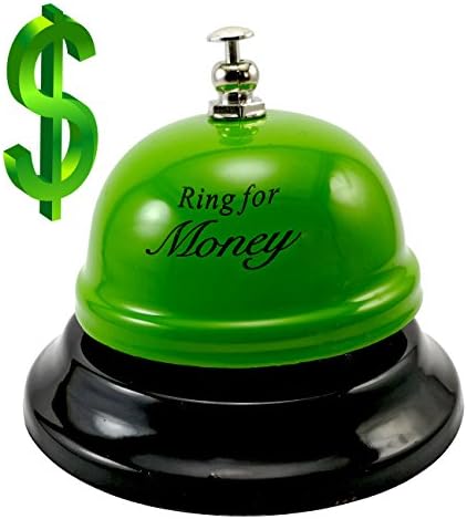 Call Bell Money High Loud Nickel-Diameter/Call Bell for MoneyBox, Seniors, Desk, Reception, Cafe&amp;Restaurant,Tip, Pet, Kitchen, Office/Ring For MONEY [Unbreakable]