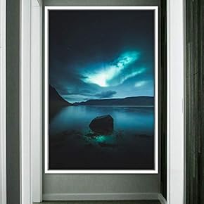 signwin Framed Canvas Wall Art Night View Landscape...