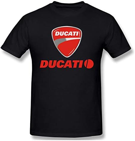 T-Shirt for Men Ducati Logo Vintage Short Sleeve Tee