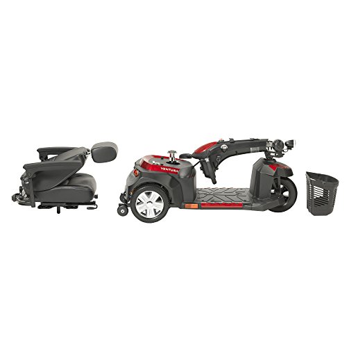 Drive Ventura Power Mobility Scooter, 3 Wheel, 18" Captains Seat & FREE Medical Utility Bag Black! - #VENTURA318CS - Thumbnail 5